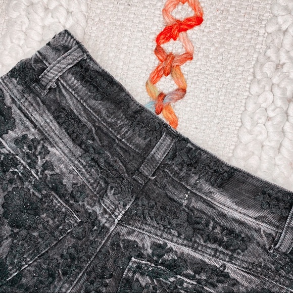 Free People Etienne Fields Embroidered Jean Shorts - Picture 9 of 15